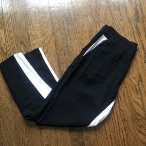 Club Monaco Black & White Lightweight Stretch Flowy Dress Joggers
